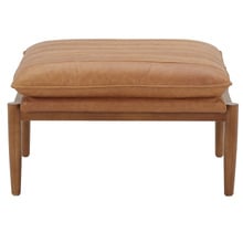 Aldric Genuine Leather Ottoman